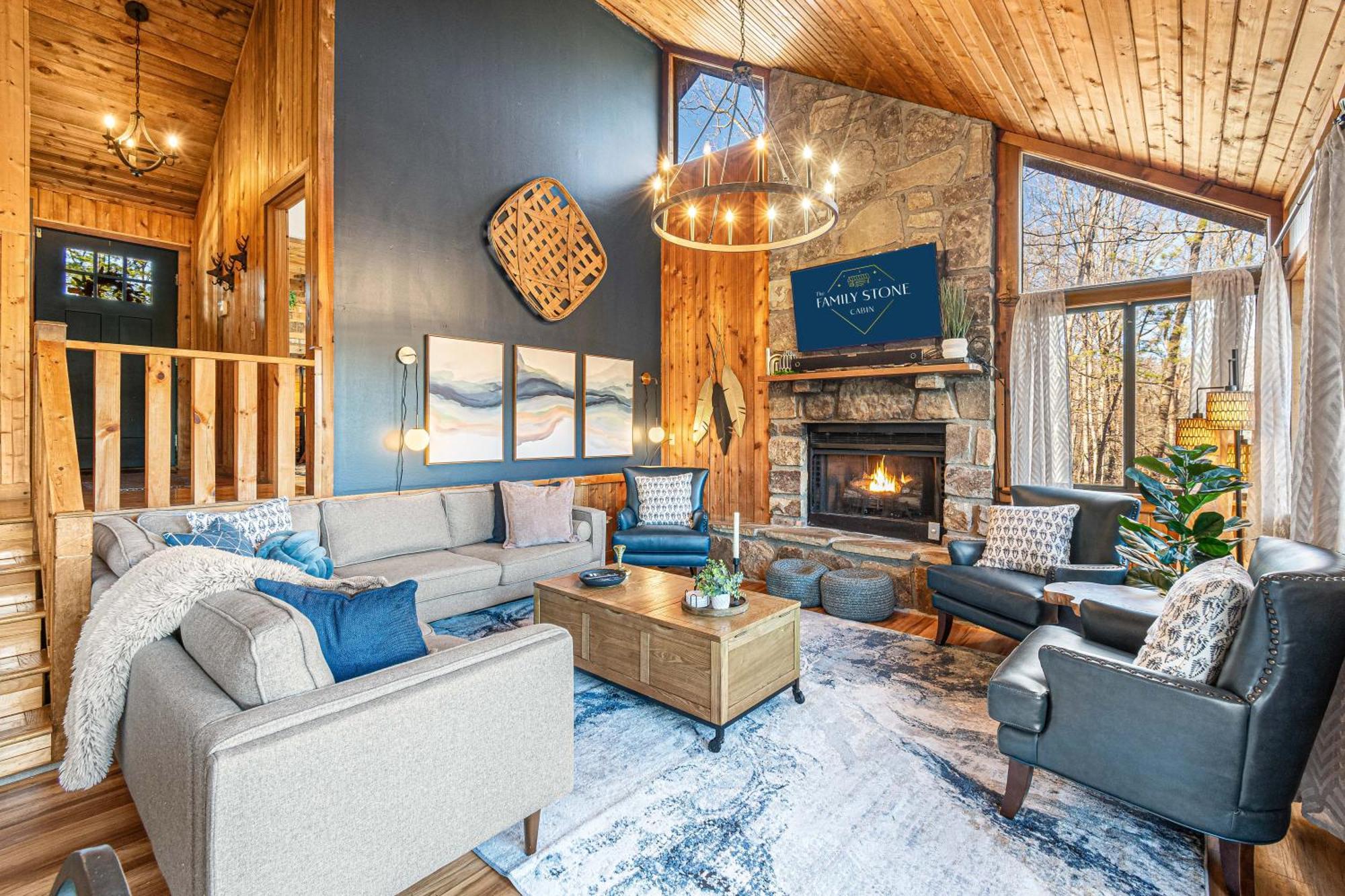 The Family Stone Luxe Cabin Sleeps 12 Hot Tub Dogfriendly Dollywood Pigeon Forge Exterior photo