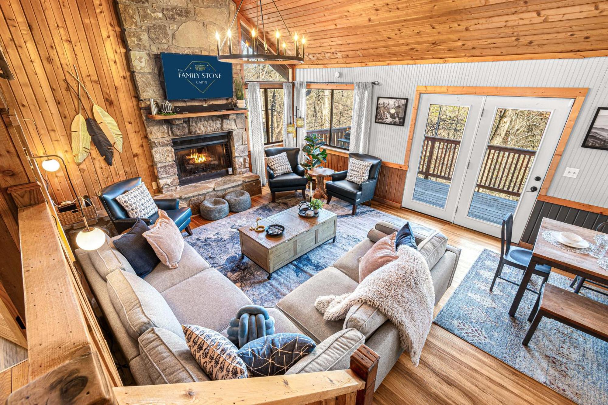 The Family Stone Luxe Cabin Sleeps 12 Hot Tub Dogfriendly Dollywood Pigeon Forge Exterior photo